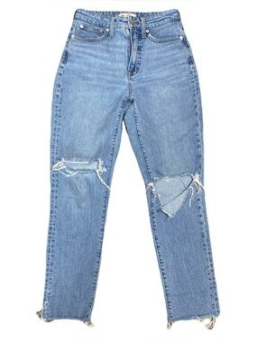 Madewell The Curvy Perfect Vintage Jeans Light Wash Distressed Women's 25